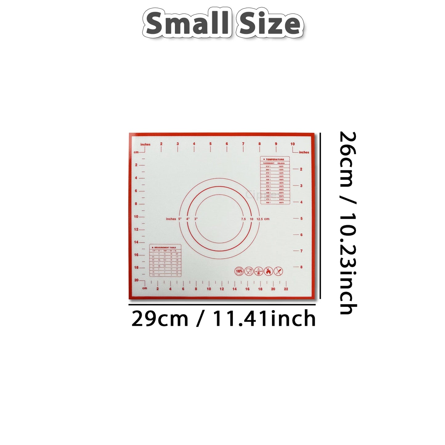Tappetino per impasto con misure